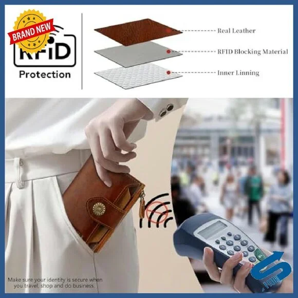 Genuine Leather RFID Wallet Women's Bifold Compact Card Holder ID Window - Picture 6 of 7